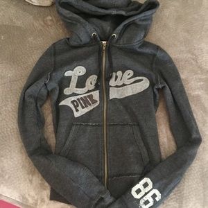 Victoria's Secret Pink zip up hoodie sweatshirt